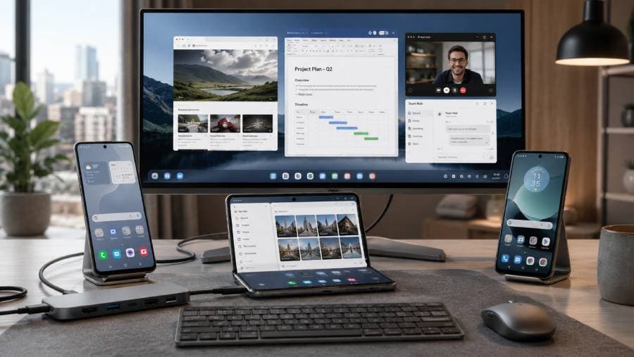 Phones with Desktop Mode (UK 2026) – Turn Your Smartphone Into a Mini Workstation